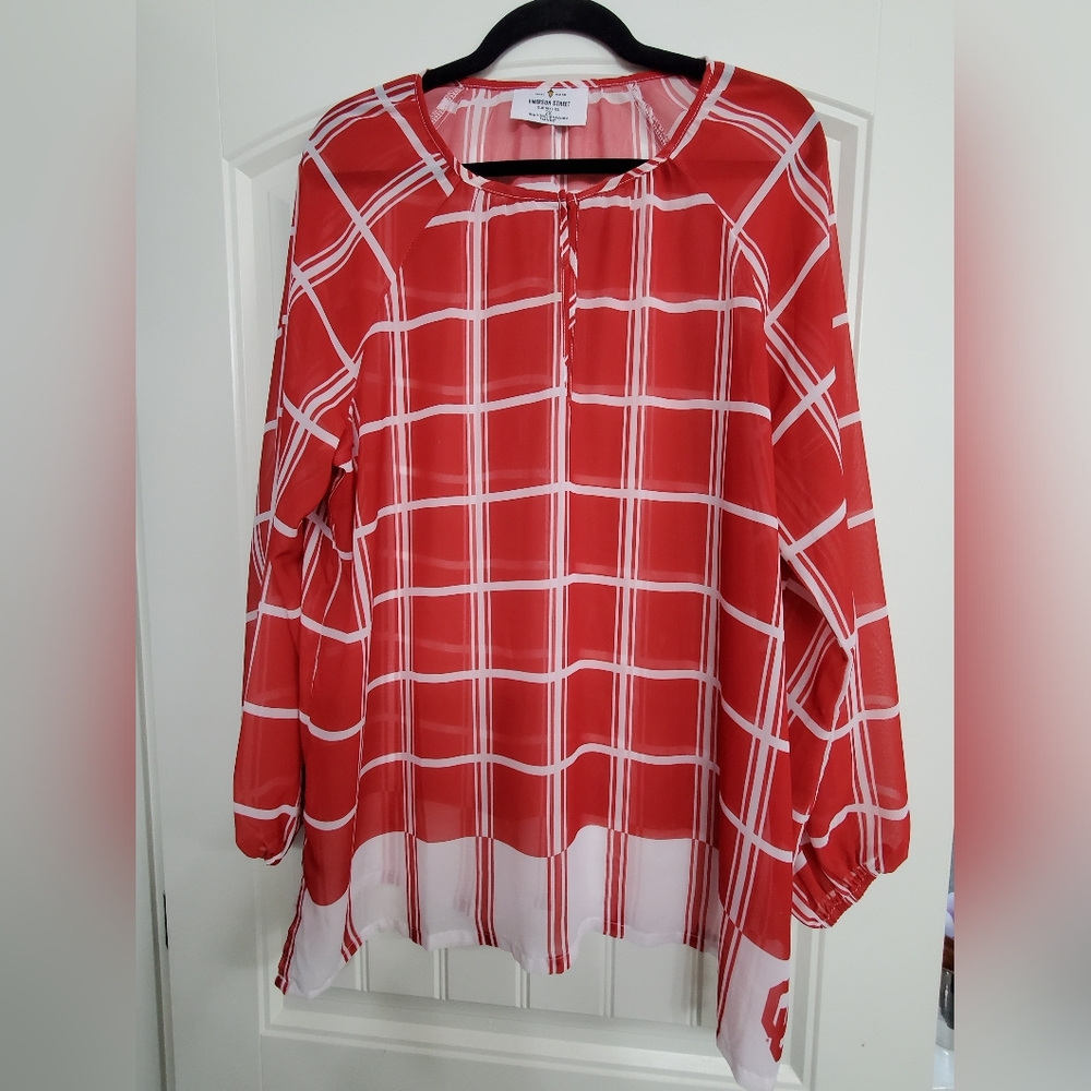 Univeraity of Oklahoma Sooners Women's 2X blouse